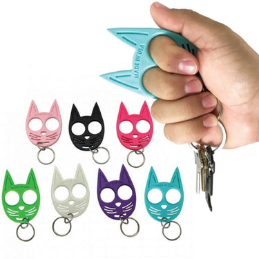 Defense Divas® Impact Self Defense Ninja Kitty Self Defense Keychain Ring Impact Self-Defense